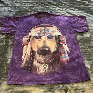 The Mountain Tye-Dye Hippy Dog T-Shirt